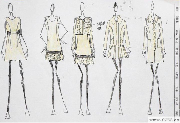 芒果黃系列-女裝設計-服裝設計